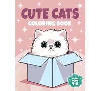 Cute Cats Coloring Book for Kids Ages 4-8: Funny Kittens Coloring Pages for Girls and Boys Who Love Animals