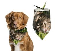 Cute Cats Dog Bandana, Soft Breathable Pet Scarf, Personalized Dog Bib Kerchief for Small Medium Large Dogs Cats, Exquisite Pet Neckerchief for Daily Wear, Travel, Party