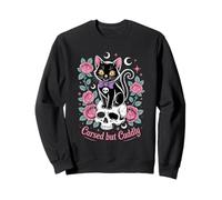 Cute Cats Gothic Mystical Cursed But Cuddly Cat Kittens Sweatshirt