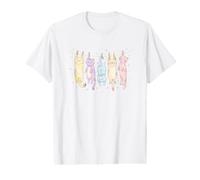 Cute Cats Hanging on a Clothes Line Funny Cat Value Graphic T-Shirt
