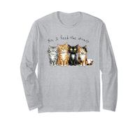 Cute Cats Kittens I Feed Strays Stray Cat Care Love Long Sleeve T-Shirt