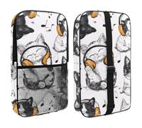 Cute Cats Listening to Music Pickleball Bag, Pickle Ball Paddle Bag with Adjustable Shoulder Strap for Women and Men