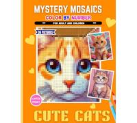 Cute Cats Mystery Mosaics Color by Number Book