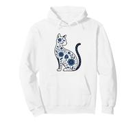 Cute Cats Mystical Gothic Floral Cat Lover Kitten Kittens Pullover Hoodie