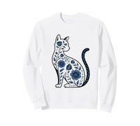 Cute Cats Mystical Gothic Floral Cat Lover Kitten Kittens Sweatshirt