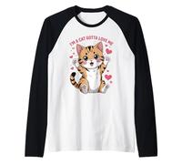 Cute Cats Quotes I'm A Cat Love Kitten Kittens Raglan Baseball Tee