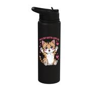 Cute Cats Quotes I'm A Cat Love Kitten Kittens Stainless Steel Insulated Water Bottle