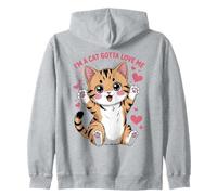Cute Cats Quotes I'm A Cat Love Kitten Kittens Zip Hoodie