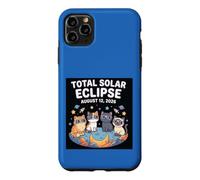 Cute Cats Total Solar Eclipse August 12 2026 Astronomy Case for iPhone 11 Pro Max