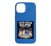 Cute Cats Total Solar Eclipse August 12 2026 Astronomy Case for iPhone 14