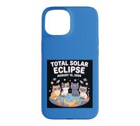Cute Cats Total Solar Eclipse August 12 2026 Astronomy Case for iPhone 15