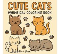 Cute Cats: Whimsical Coloring Book