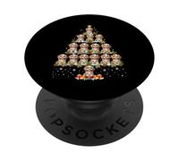 Cute Cavachon dog Christmas Tree gift decor Xmas tree PopSockets Adhesive PopGrip