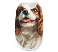 Cute Cavalier King Charles Span Fashion Pet Vest, Easy Wear Dog Clothes for Small Dogs Daily Walking S