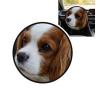 Cute Cavalier King Charles Spaniel, 17.7 in Steering Wheel Sun Shade Cover, Anti-Heat Aluminum Foil Steering Wheel Cover