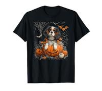 Cute Cavalier King Charles Spaniel Dog Halloween Pumpkin T-Shirt