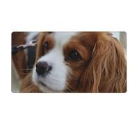 Cute Cavalier King Charles Spaniel,Mouse Pad Large Desk Pad Computer Keyboard Mouse Mat with Non Slip Rubber Base 40 x 70 cm