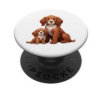 Cute Cavalier King Charles Spaniel Puppy Dog PopSockets Adhesive PopGrip