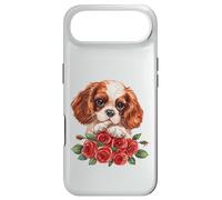 Cute Cavalier King Charles Spaniel Puppy Red Roses Art Case for iPhone Air