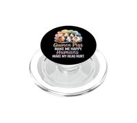 Cute Cavy Guinea Pigs Make Me Happy Humans Make My Head Hurt PopSockets PopGrip for MagSafe