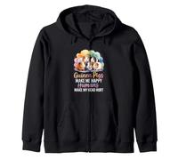 Cute Cavy Guinea Pigs Make Me Happy Humans Make My Head Hurt Zip Hoodie