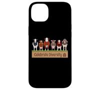 Cute Celebrate Diversity Breeds Cute Farm Animal Bovine Cow Case for iPhone 14 Plus