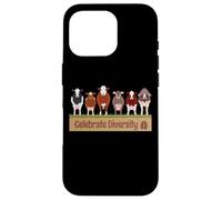 Cute Celebrate Diversity Breeds Cute Farm Animal Bovine Cow Case for iPhone 16 Pro