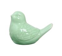 Cute Ceramic Birds Toilet Caps for Bottom of Decorative Animal Covers Screw Funny Athroom Christmas Ornament Glass (Green, One Size)