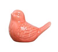 Cute Ceramic Birds Toilet Caps for Bottom of Decorative Animal Covers Screw Funny Athroom Christmas Ornament Glass (Red, One Size)
