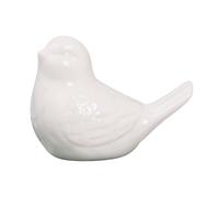 Cute Ceramic Birds Toilet Caps for Bottom of Decorative Animal Covers Screw Funny Athroom Christmas Ornament Glass (White, One Size)