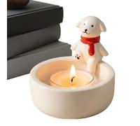 Cute Ceramic Candle Holder - Tealight Holder with Cartoon Animals, for Bathroom Kitchen Table Apartment Banquets Shelves Shelves Fireplaces