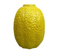 Cute Ceramic Decorative Lemon Vase,Unique Lemons Shaped Vase for Decor,Vintage Inspired Lemon Vase Creative Fruit Lemon Flower Arrangement for Home Kitchen Decorations