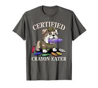 Cute Certified Crayons Eater Corps Old Vet Military Armed T-Shirt