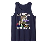 Cute Certified Crayons Eater Corps Old Vet Military Armed Tank Top