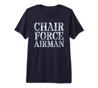 Cute Chair Force Airman Warrior Veteran Dad Troop Brother Premium T-Shirt