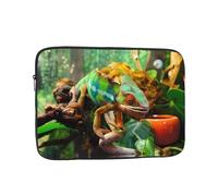 Cute Chameleon Patterned laptop sleeve ï¼Œ13 inch suitable for laptops, tablets, etc