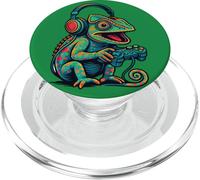 Cute Chameleon Video Game Controller Funny Gamer PopSockets PopGrip for MagSafe