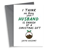 Cute,cheek Christmas card for your husband/wife to let them know you're the gift
