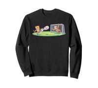Cute Cheetah Kicks Ball Sloth Goalie Soccer Cartoon Cool Sweatshirt