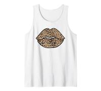 Cute Cheetah Leopard Big Lips Girl Boss Tank Top