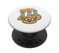 Cute Chemistry Cartoon Chemist Science Lab Gift PopSockets Adhesive PopGrip