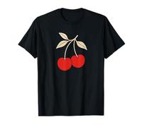 Cute Cherries on Branch Coquette Fruit Aesthetic T-Shirt