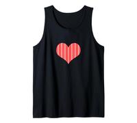 Cute Cherry Blossom Pink Vertical Stripe Pattern Minimalist Tank Top