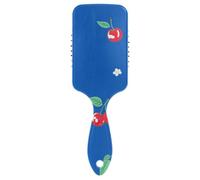 Cute Cherry Fruit Royal Blue smooth brushes for men Designed scalp massager brush for blow drying for Wet & Dry Hair with Ergonomic handle