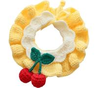 Cute Cherry Kitten Collar, Soft Adjustable Cat Collar with Comfortable Strap, Pet Gift for Indoor Girl Cats
