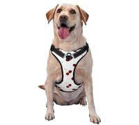 Cute Cherry Pattern,Pet Harness,Adjustable Reflective Dog Harness,Pet Leash Vest,XL