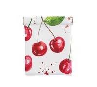 Cute Cherry Printed, Squeeze Top Wallet Women Storage Bag Small Coin Purse Change Pouch