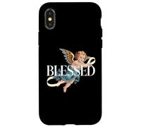 Cute Cherub Angel - Angelic Art - Baby Angel Case for iPhone X/XS