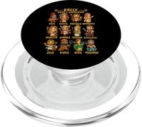 Cute Chibi Ancient Greek Mythology Gods & Goddesses PopSockets PopGrip for MagSafe