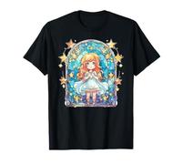 Cute Chibi Anime Sleepwear Stained Glass Mosaic T-Shirt
